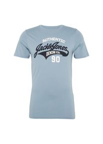 Jack & Jones JACK & JONES, Herren T-Shirt 'JJELOGO TEE SS CREW NECK TWO', Nachtblau / Opal