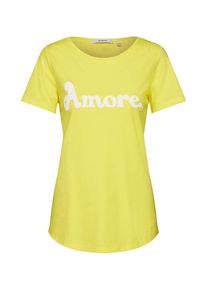 Garcia, Damen T-Shirt, Gelb / Weiß