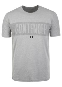 Under Armour, Herren Trainingsshirt 'Training Verbiage', Graumeliert