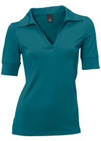 Heine, Damen Blusenshirt mit Kragen, Petrol