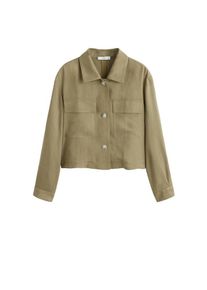 Mango, Damen Jacke, Khaki