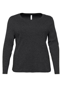 sheego Basic, Damen Shirt, Anthrazit