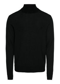 Jack & Jones JACK & JONES, Herren Pullover 'JPRMARK KNIT ROLL NECK', Schwarz