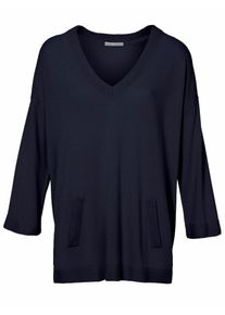 Heine, Damen Feinstrickpullover, Marine