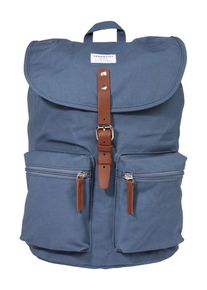 Sandqvist, Damen Rucksack 'Roald Ground', Rauchblau / Braun