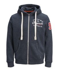 Jack & Jones JACK & JONES, Herren Sweatshirt, Taubenblau / Rot / Wei&szlig;