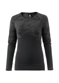 Reebok, Damen Funktionsshirt 'Thermowarm Seamless', Anthrazit / Schwarz