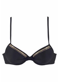 Lascana, Damen Push-Up-Top 'Ella', Schwarz