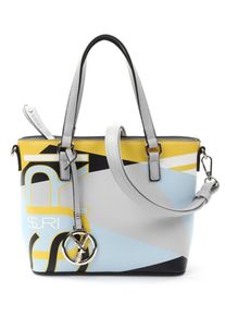 SURI FREY, Damen Shopper 'Josy', Hellblau / Gelb / Hellgrau / Schwarz