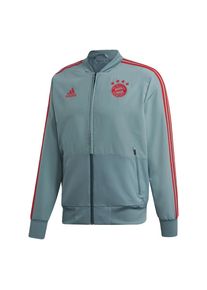 adidas Performance, Herren Trainingsjacke 'FC Bayern M&uuml;nchen', Jade / Feuerrot