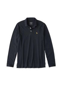Abercrombie & Fitch Abercrombie & Fitch, Herren Polo 'LS STRETCH POLO', Navy