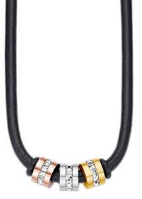 s.Oliver RED LABEL, Damen Kette, »SO1343/1 539784«, Gold / Rosegold / Schwarz / Silber