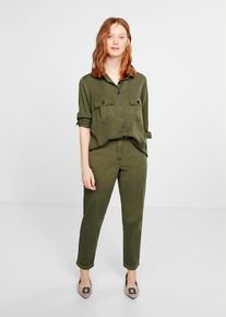 Violeta by Mango, Damen Hemd 'Military', Khaki