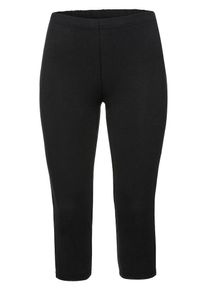 sheego Basic, Damen Leggings, Schwarz