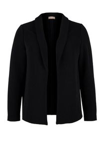 TRIANGLE, Damen Legerer Struktur-Blazer, Schwarz