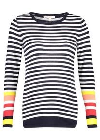 Esprit Maternity, Damen Pullover, Nachtblau / Gelb / Hellrot / Weiß