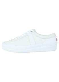 Hunter, Damen Sneaker ORIGINAL LO CANVAS, Wei&szlig;