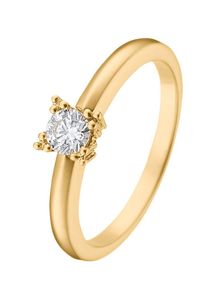 Christ, Damen Ring 'Love Diamonds', Gold / Wei&szlig;