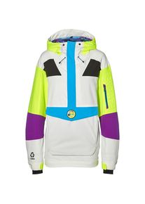O`Neill O'NEILL, Herren Sport-Jacke 'PM FROZEN WAVE ANORAK', Neongr&uuml;n / Lila / Wei&szlig;