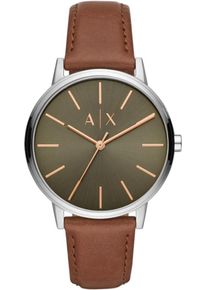 Armani Exchange, Herren Quarzuhr, Braun / Khaki / Silber