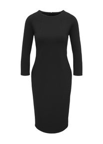 Apart, Damen Jerseykleid mit formgebenden Teilungsn&auml;hten, Schwarz