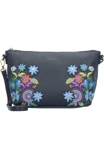 Desigual, Damen Umh&auml;ngetasche 'Catania', Hellblau / Helllila / Dunkelorange / Schwarz