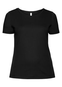 sheego Casual, Damen T-Shirt, Schwarz