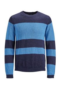 Jack & Jones JACK & JONES, Herren Strickpullover, Navy / Himmelblau