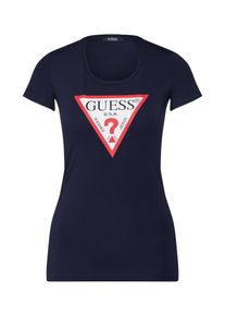 Guess, Damen T-Shirt, Nachtblau / Weiß