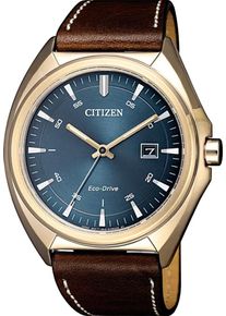 Citizen, Herren Solaruhr 'AW1573-11L', Blau / Braun / Gold