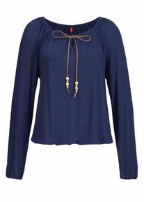 s.Oliver RED LABEL, Damen Strandshirt, Dunkelblau