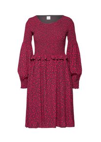BOSS, Damen Kleid 'Alineh', Dunkelpink / Schwarz