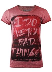 Trueprodigy, Herren T-Shirt 'very bad things', Rot / Blutrot