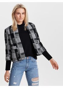 Only, Damen Blazer Kontrast, Schwarz