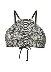 O`Neill O'NEILL, Damen Bikinitop 'PW HIGH NECK', Schwarz / Weiß