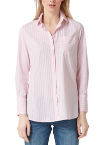 s.Oliver RED LABEL, Damen Bluse, Hellpink / Wei&szlig;