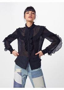 Y.A.S, Damen Bluse 'YASBLISSA LS SHIRT', Schwarz