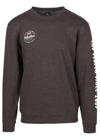 Rip Curl, Herren Sweatshirt 'Iconic Crew', Graphit / Wei&szlig;