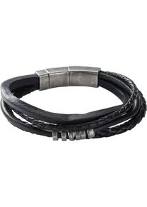 Fossil, Herren Armband, Schwarz
