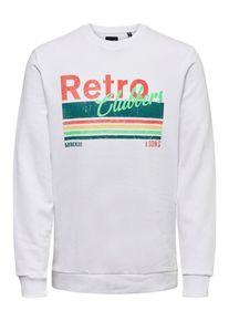 Only & Sons Only & Sons, Herren Sweatshirt, Gelb / Hellgr&uuml;n / Rot / Wei&szlig;