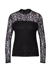 Only, Damen Shirt 'onlSANTA CRUZ LS TOP WVN', Schwarz