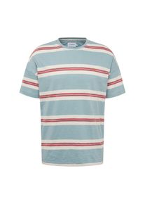 Farah, Herren Shirt 'ELKIN', Rauchblau / Rot / Wei&szlig;