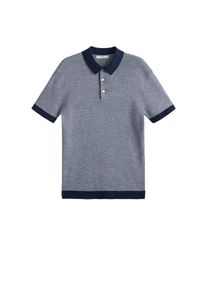 Mango Man, Herren Poloshirt 'Pixel', Marine
