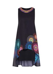 Desigual, Damen Kleid 'VEST_PORTIA', Mischfarben / Schwarz