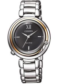 Citizen, Damen Uhr 'EM0658-87E', Schwarz / Silber