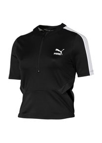 Puma, Damen Classics Geripptes Top, Schwarz