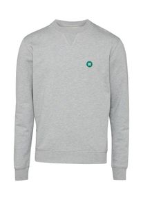 Wood Wood, Herren Sweatshirt, Grau / Dunkelgrün