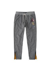 Abercrombie & Fitch Abercrombie & Fitch, Herren Sweathose 'CORE LOGO HEAVYWEIGHT TAPER', Dunkelgrau