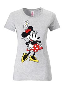 logoshirt, Damen T-Shirt 'Minnie Mouse - Disney', Grau