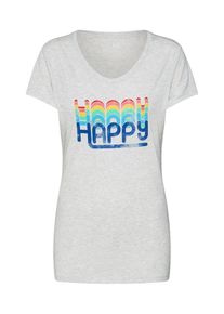 GAP, Damen Shirt 'SH SS FAVE CREW GR', Graumeliert / Mischfarben